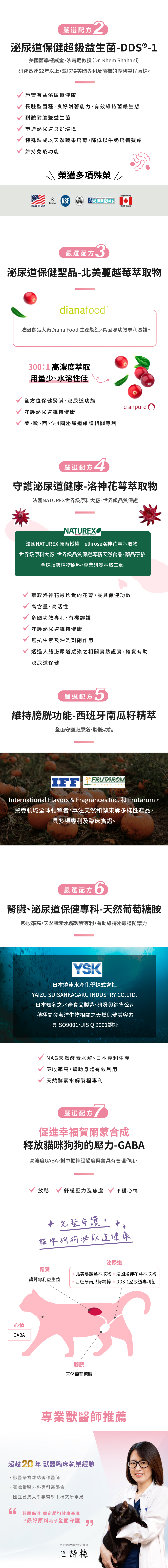 Hyperr腎泌超好嚴選配方：3、蔓越莓萃取物，高濃度萃取守護泌尿健康。4、洛神花萼萃取物，維持泌尿道健康。5、南瓜籽精粹，守護膀胱功能。6、泌尿道專顆葡萄醣胺，天然水解酵素製程專利，守護膀胱黏膜健康。