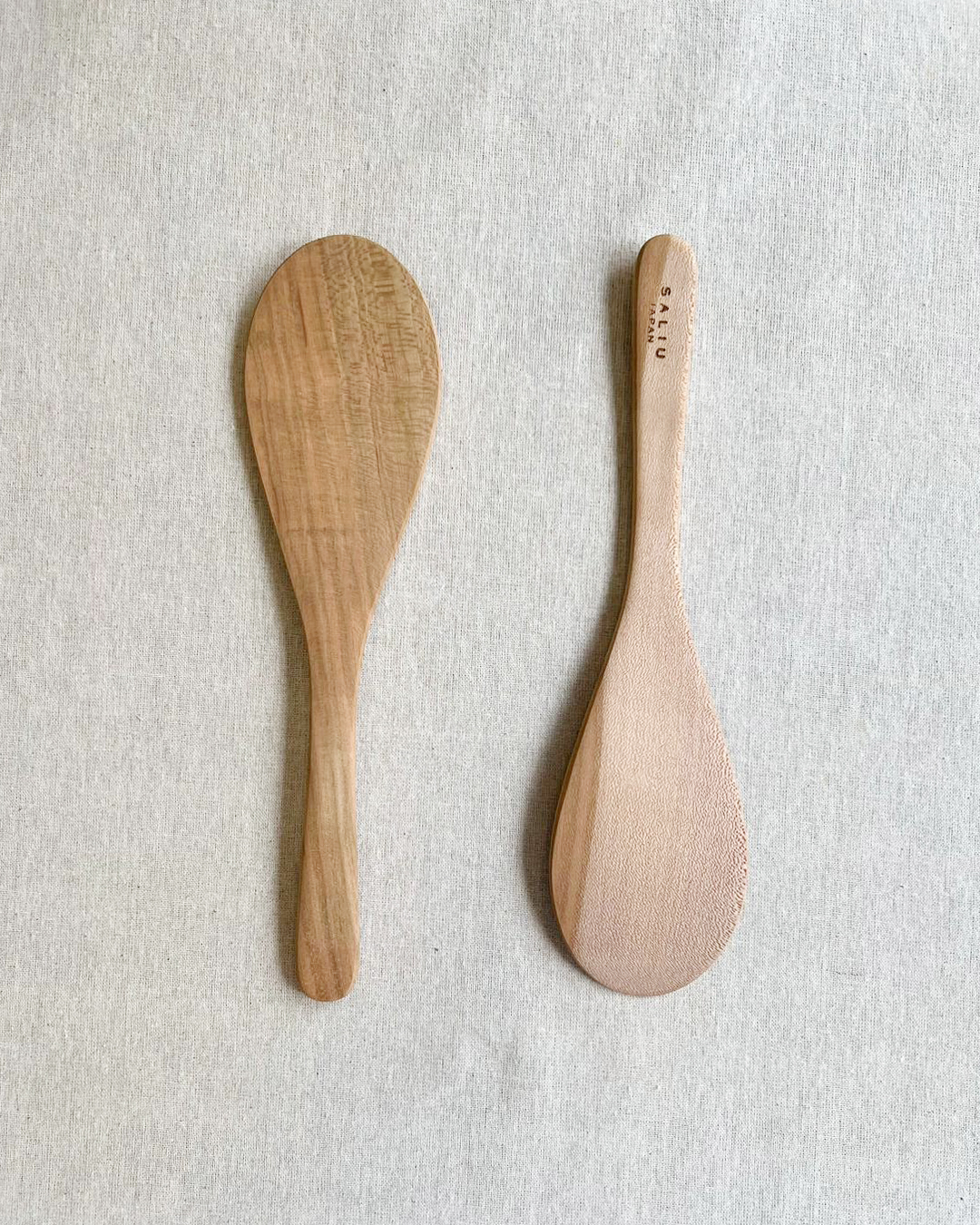 天然山櫻木 圓頭飯杓｜SALIU