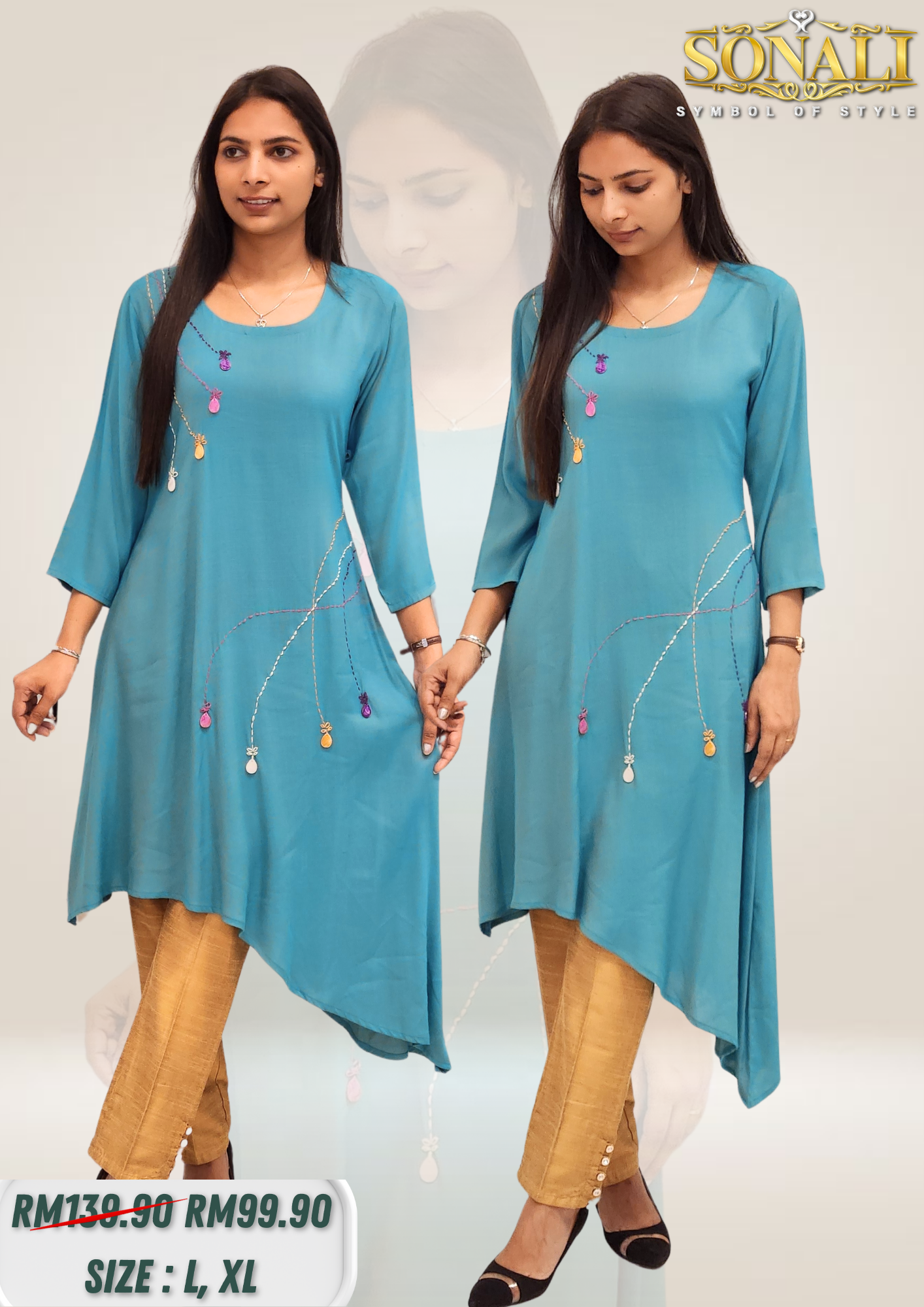 Sonali Premier Quality Modern Women's Top Tradational Indian Top