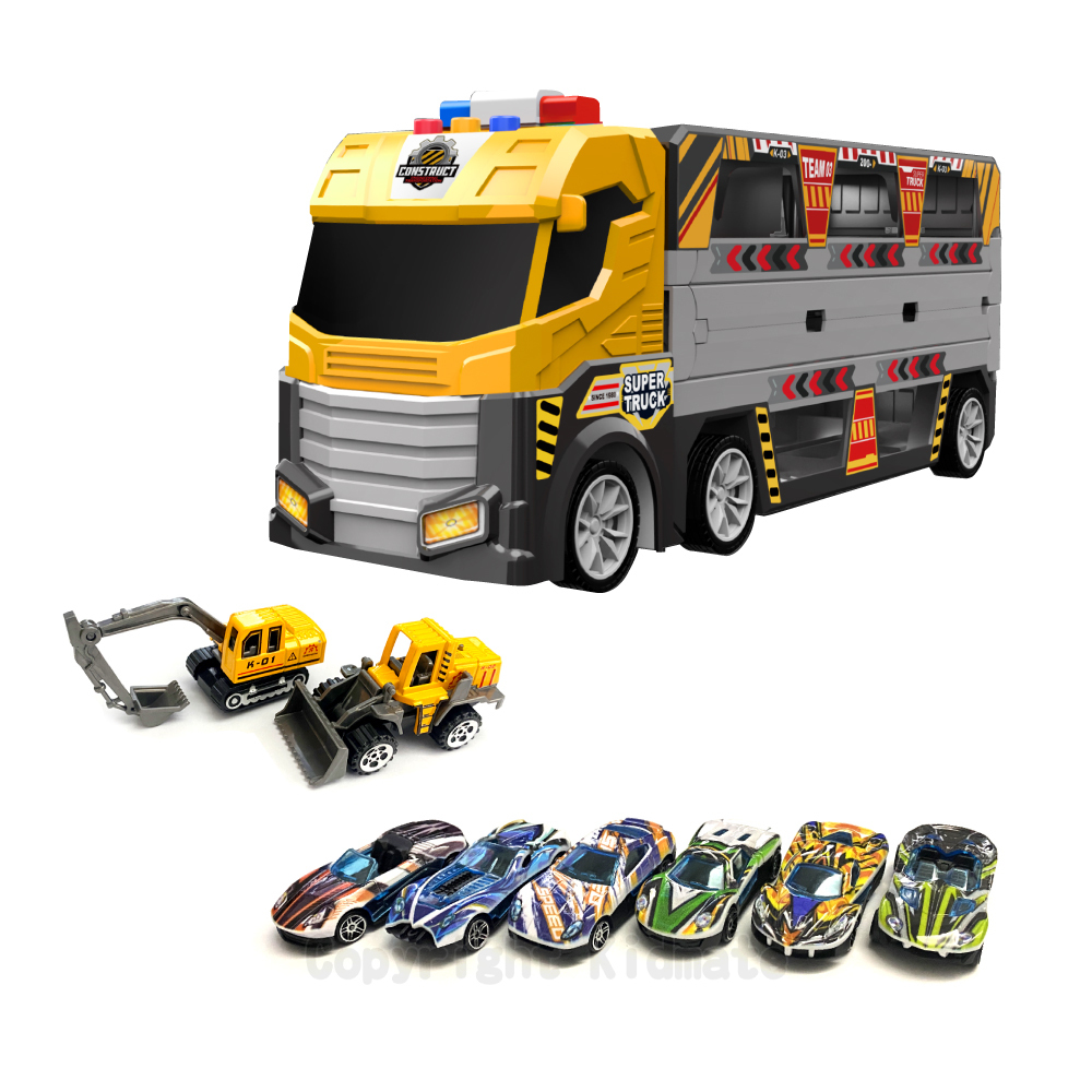 《 KIDMATE 》 彈射變形工程車(附車)