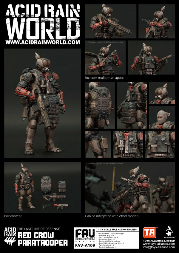 Toys Alliance : Acid Rain 1/18 FAV-A109 赤鴉傘兵