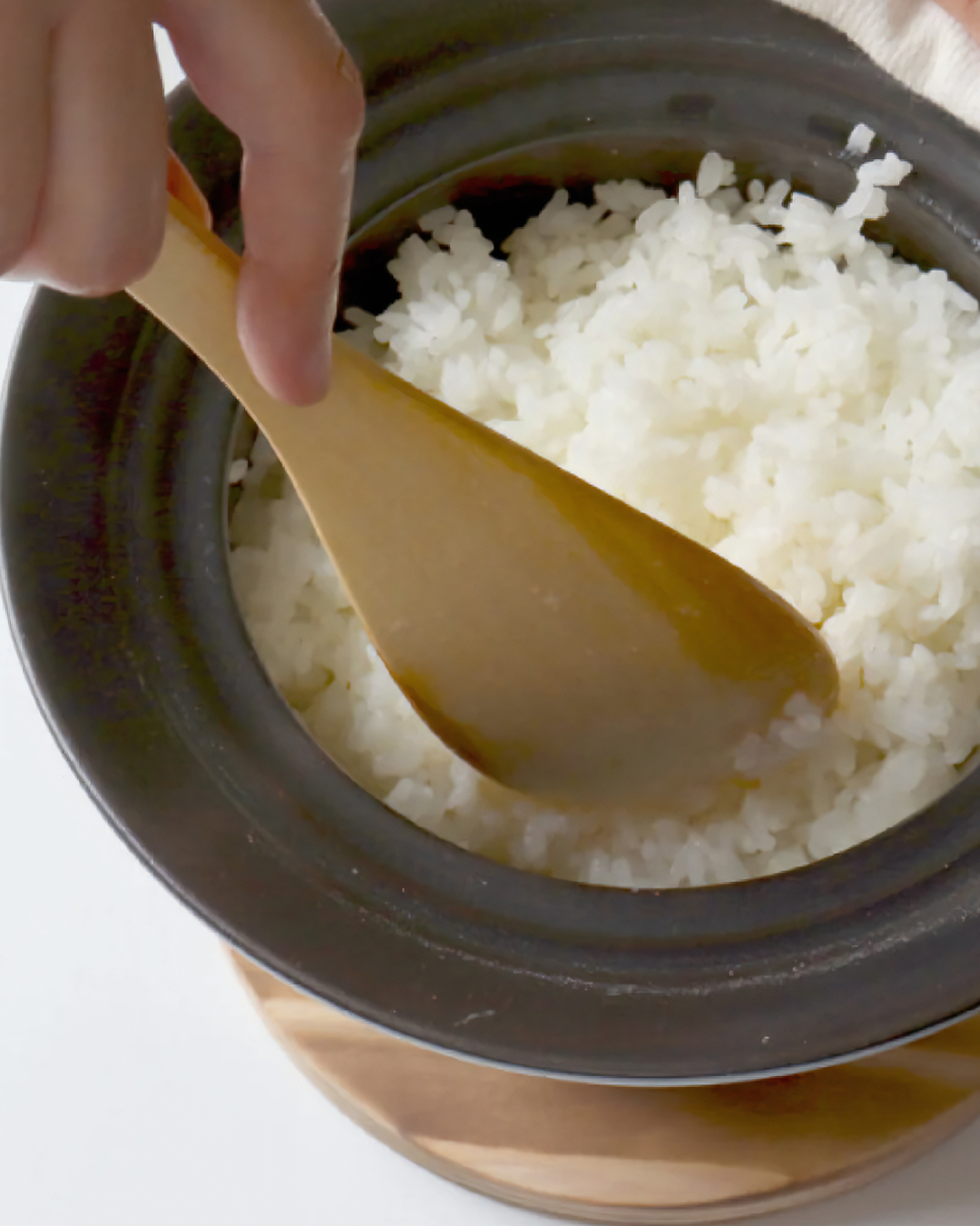 天然山櫻木 圓頭飯杓｜SALIU