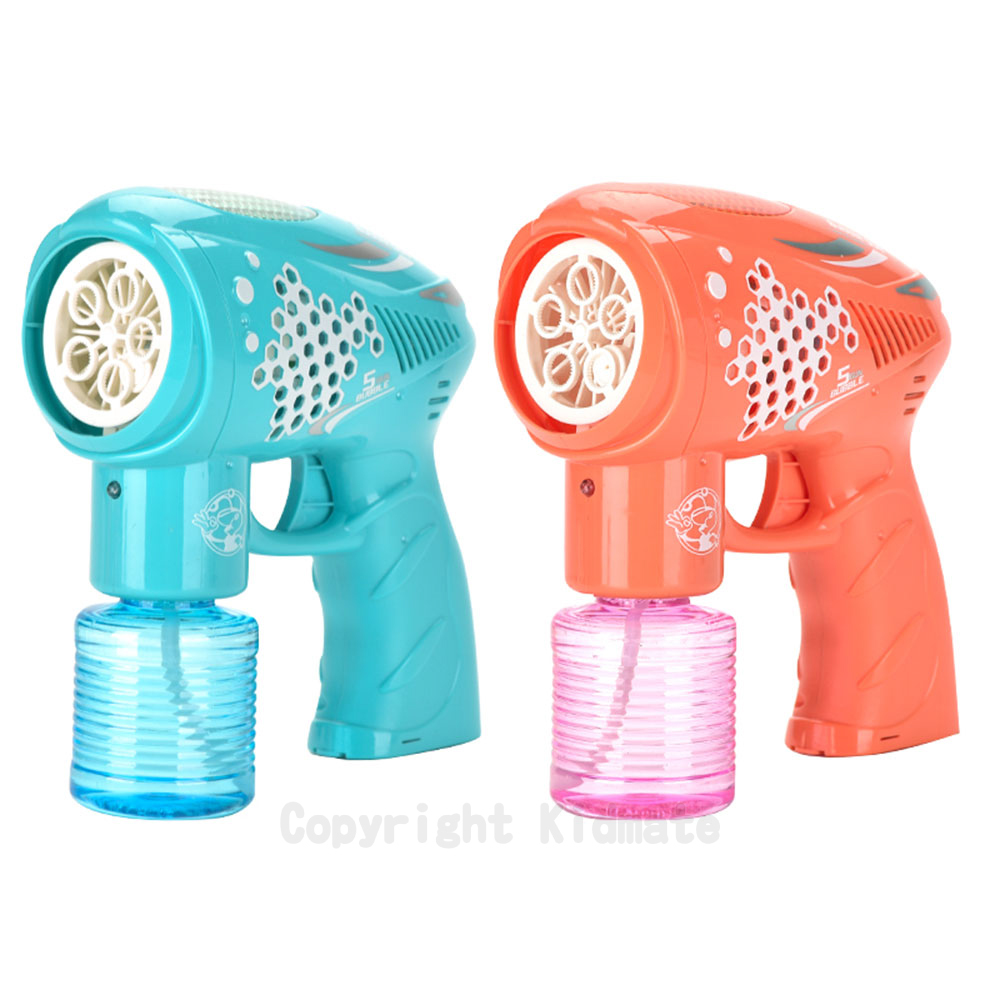 《 KIDMATE 》 電動8孔泡泡槍(綠/橘)(顏色隨機出貨)