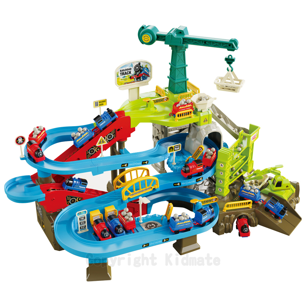 《 KIDMATE 》 電動火車基地軌道軌道組(附車)