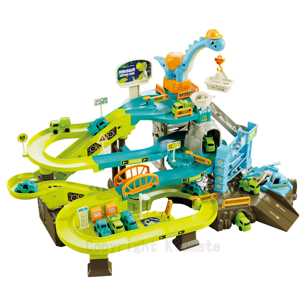 《 KIDMATE 》 電動恐龍基地軌道軌道組(附車)