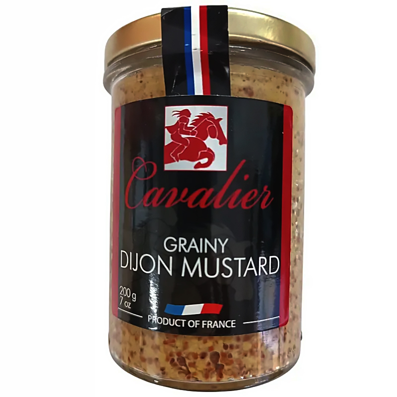法國芥籽粒大藏芥末  France Cavalier  Grainy Dijon Mustard 200克 /樽 (易碎-  室温)