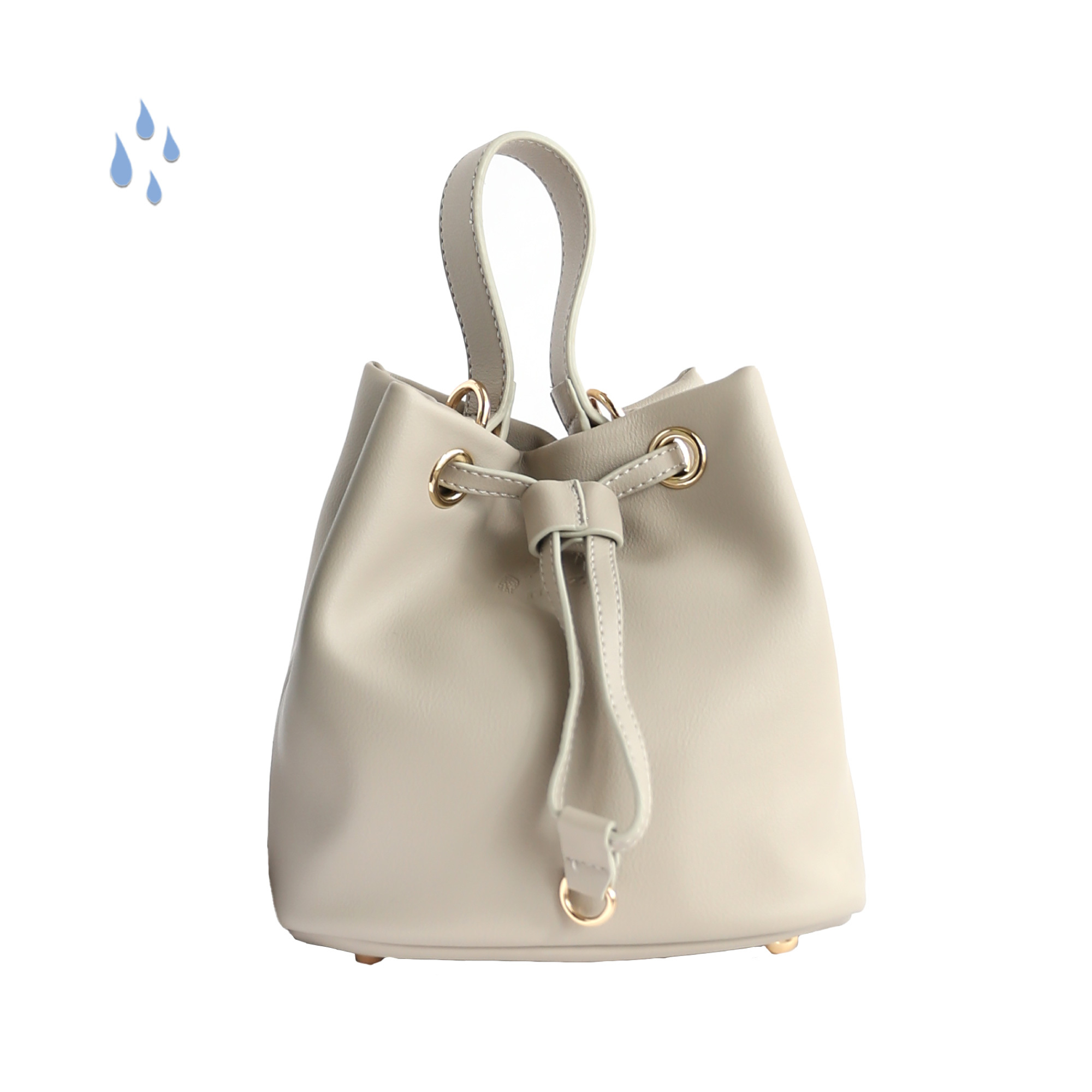 moz Swedish moose leather water-repellent bucket bag