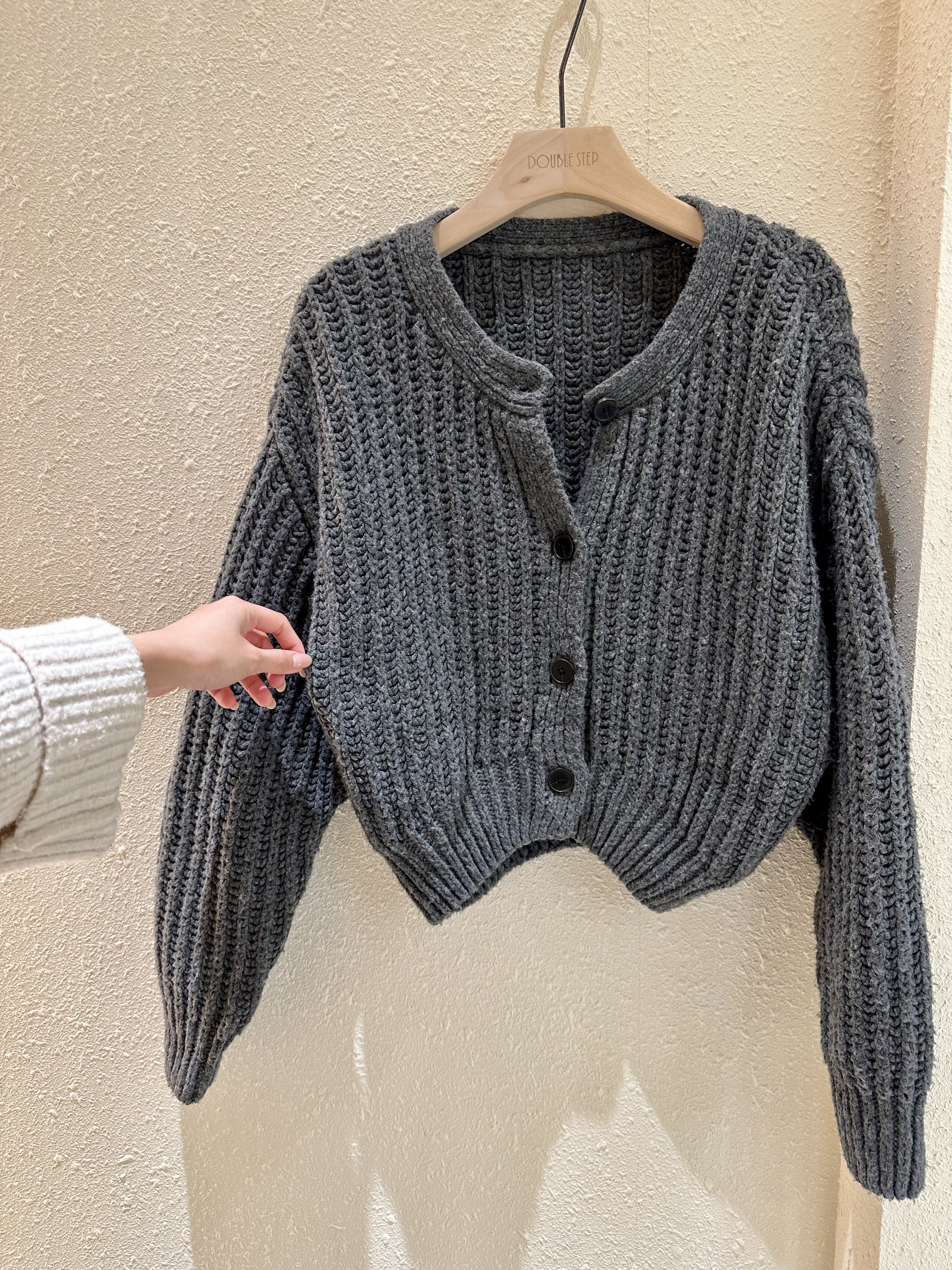 軟綿綿針織短外套 - 9416