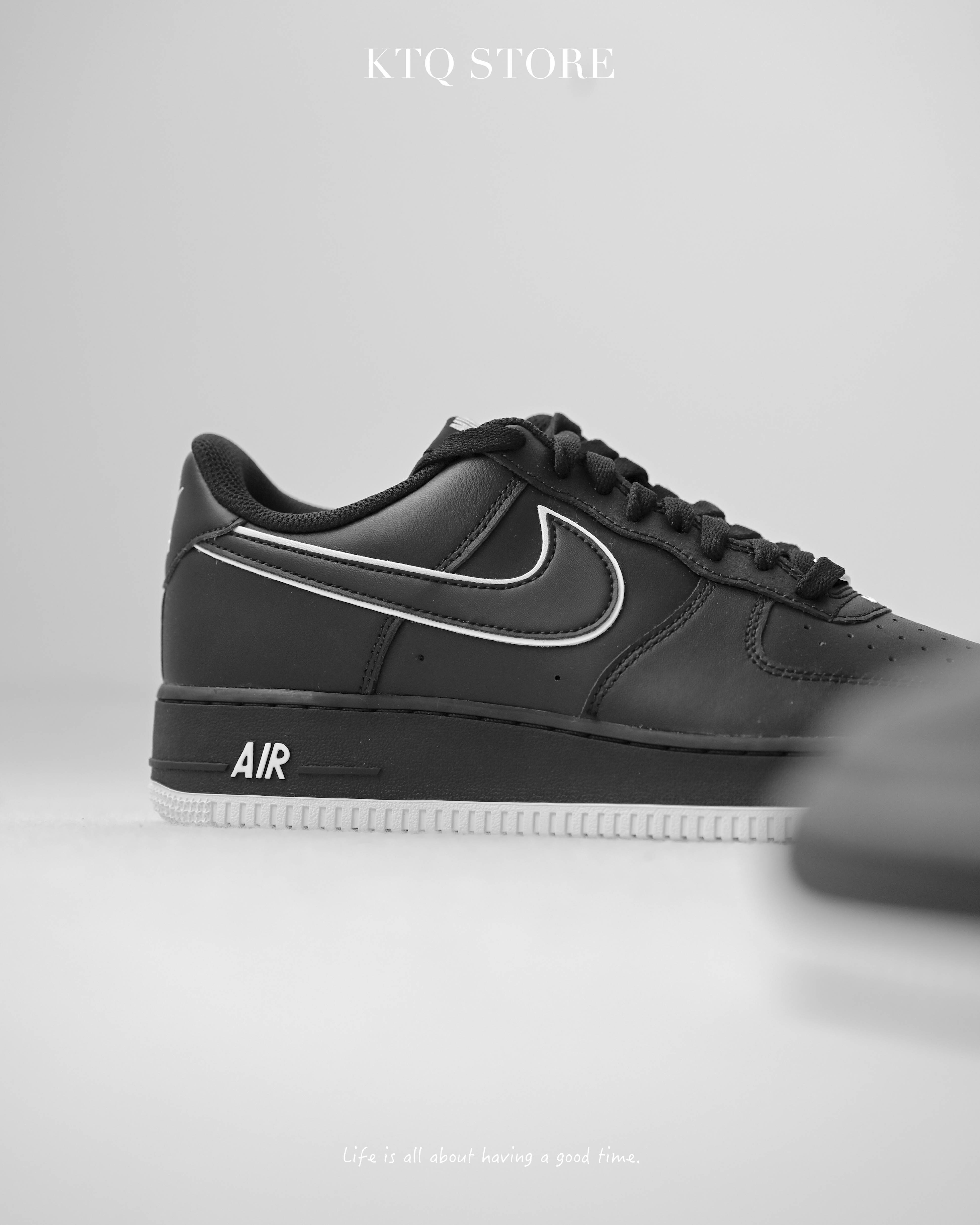 KTQ STORE ‧ Nike Air Force 1 Low "Black" 白色滾邊 DV0788-002
