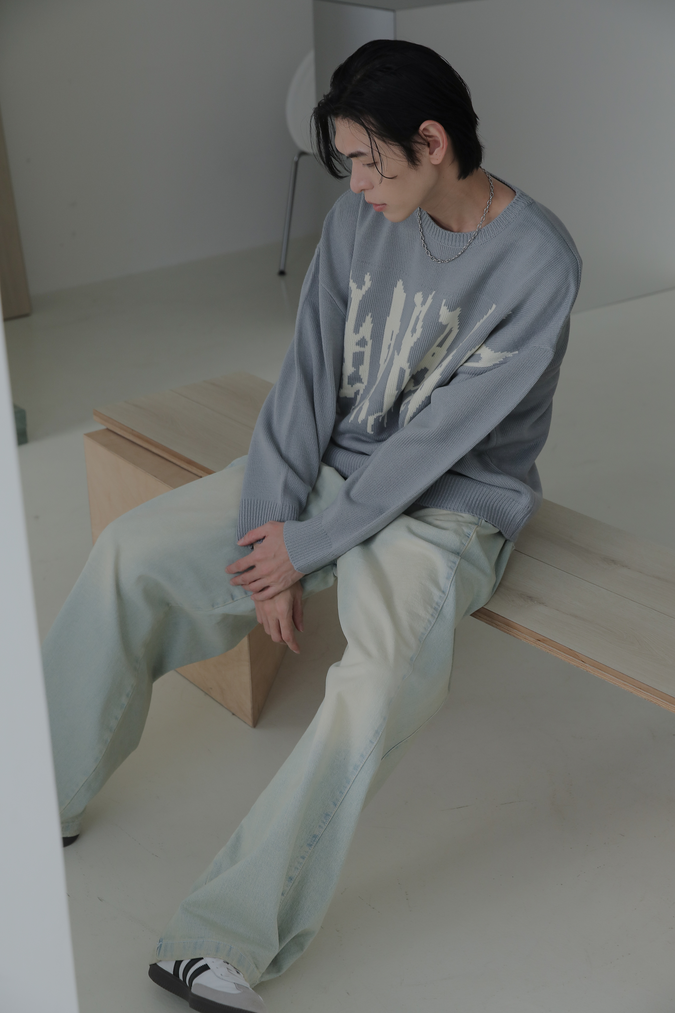 Hearts Balloon Overfit Knit #毛衣