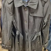 [S] TOMMY HILFIGER LADIES TRENCH COAT,BLACK, TWOMC323-1QP [FINAL SALE] (STH537)