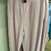 [S] TOMMY HILFIGER SMALL LOGO FLAG IN WAIST BAND SWEATPANTS,PINK, 76J4271-680 (STH539)