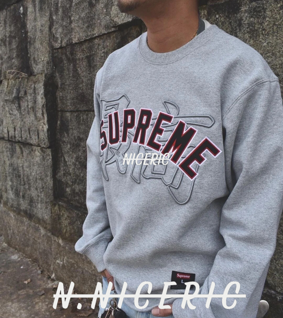 NICE歐美日韓代購】Supreme 20 SS Kanji Crewneck❗️最高Logo 大學T❗️ 