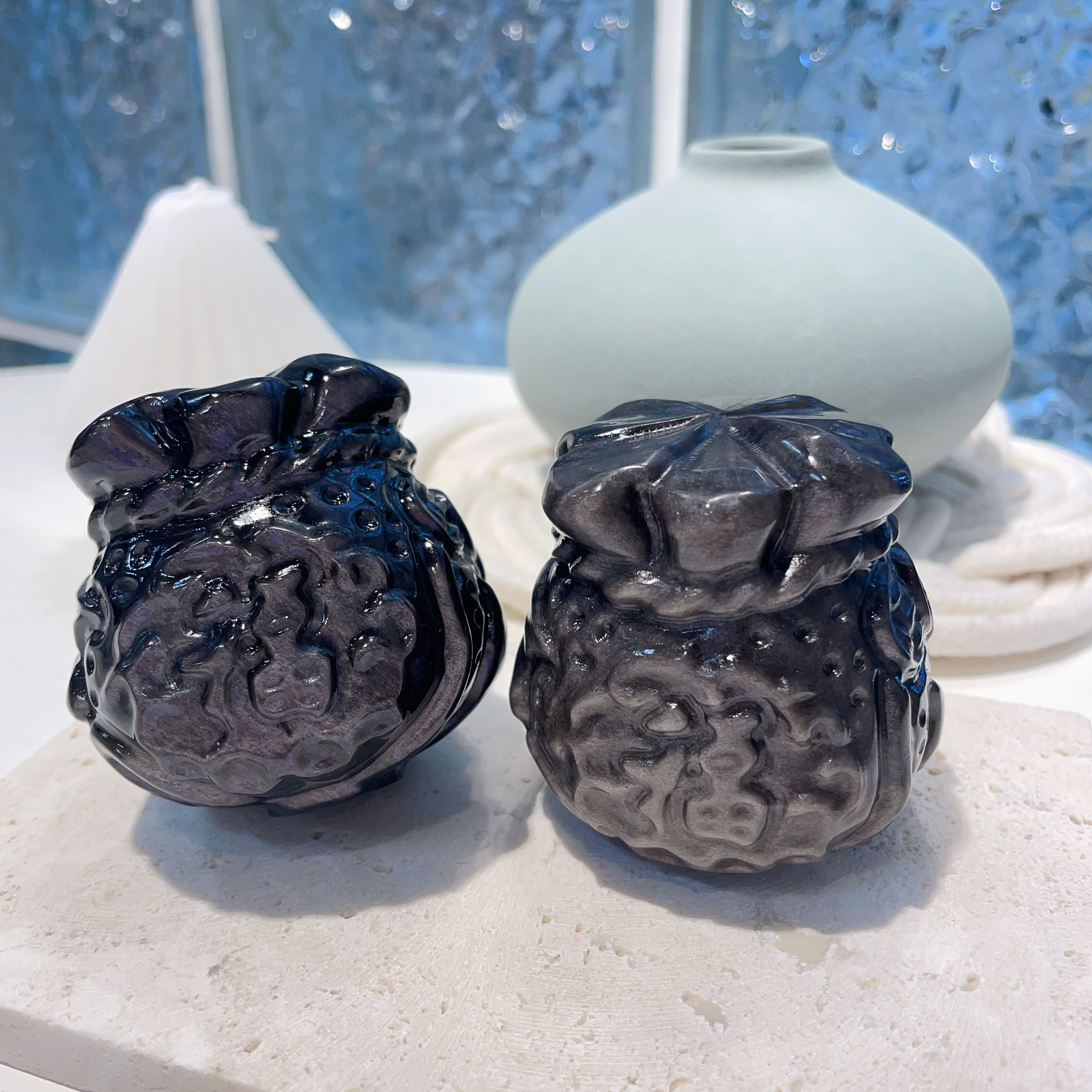 銀曜石福袋擺件