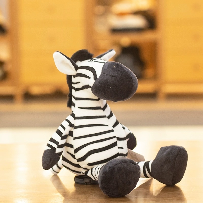 宠物玩具 丛林动物毛绒发声 老虎 狮子 斑马