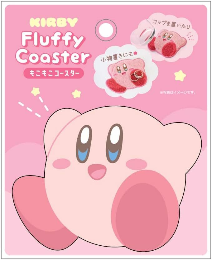 星之卡比 - 毛絨刺繡杯墊 12cm