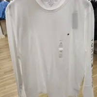 [S] TOMMY HILFIGER LONG-SLEEVE LOGO T-SHIRT,WHITE, 78J6912-100 (STH550)