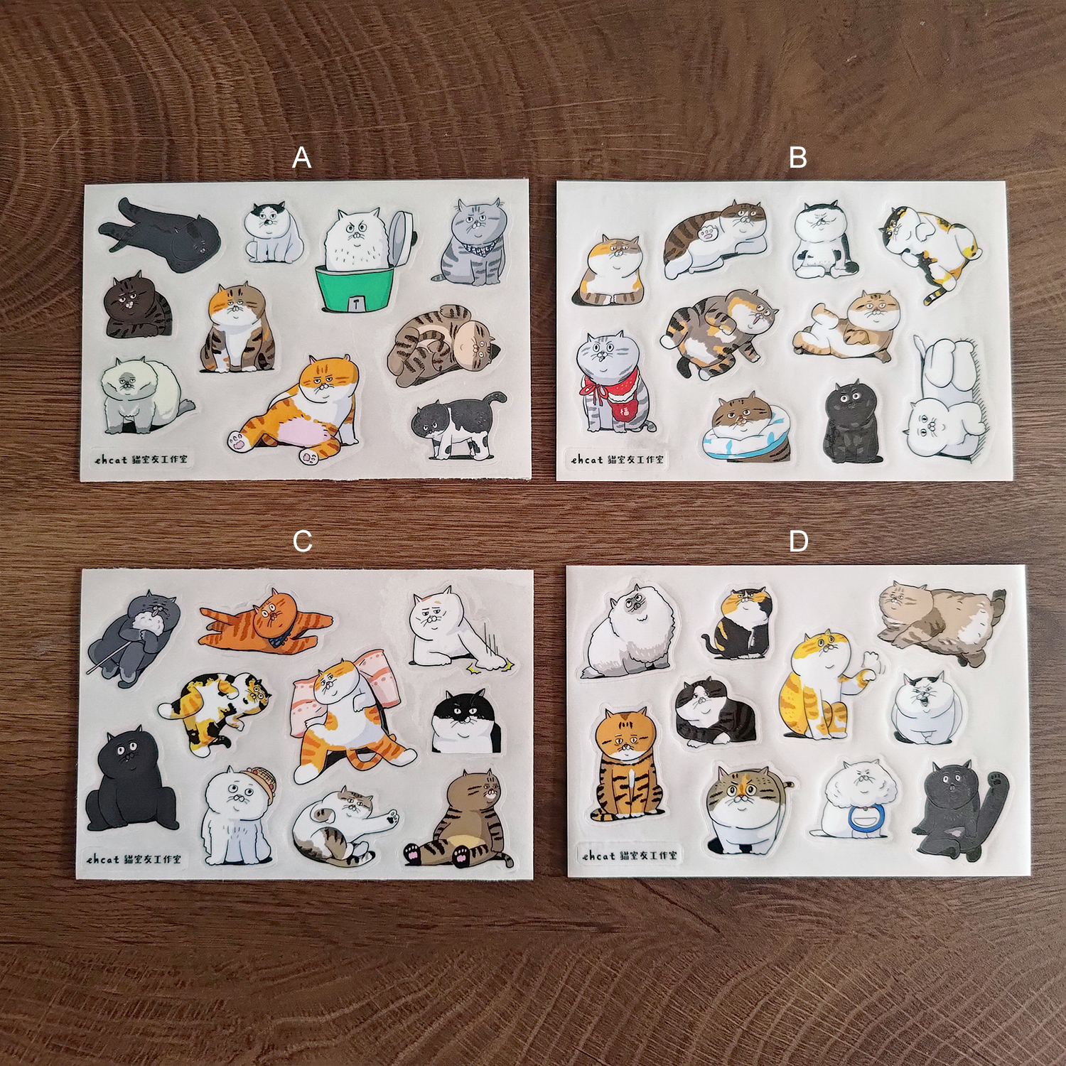 【ehcat貓室友】貓似顏圖鑑貼紙