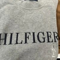 [S] TOMMY HILFIGER BIG LOGO LETTERING T-SHIRT,GREY, 78J9735-030 (STH555)