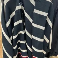 [S] TOMMY HILFIGER STRIPE CAPE,NAVY, 69J9757-410 (STH556)