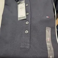 [S] TOMMY HILFIGER SLIM FIT LONG-SLEEVE POLO,NAVY, 76J3365-411 [FINAL SALE] (STH557)