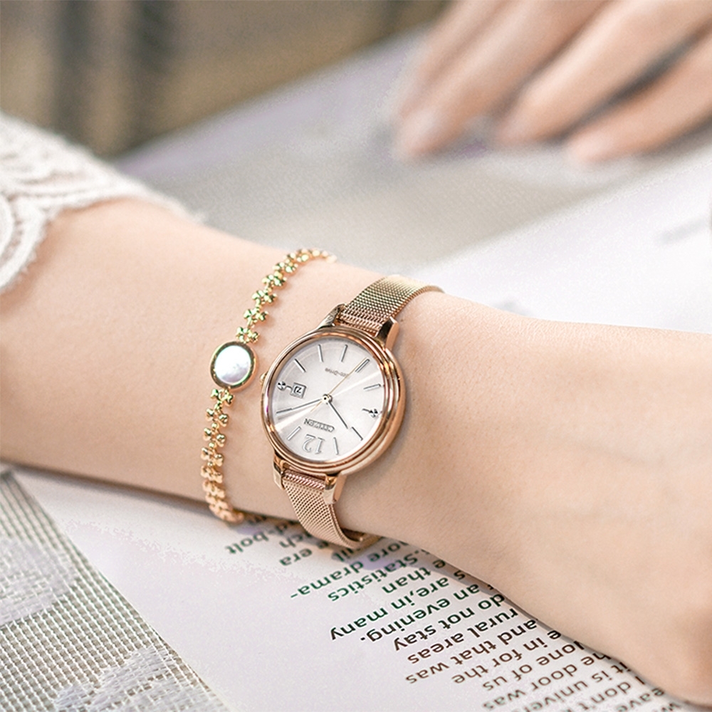 Citizen EW2447-89A Eco-Drive 光動能 女裝鋼錶