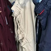 [S] TOMMY HILFIGER DRAWSTRING BANDING WAIST TAPERED LEG JOGGER PANTS,SAND, J34K0533-SAN [FINAL SALE] (STH561)