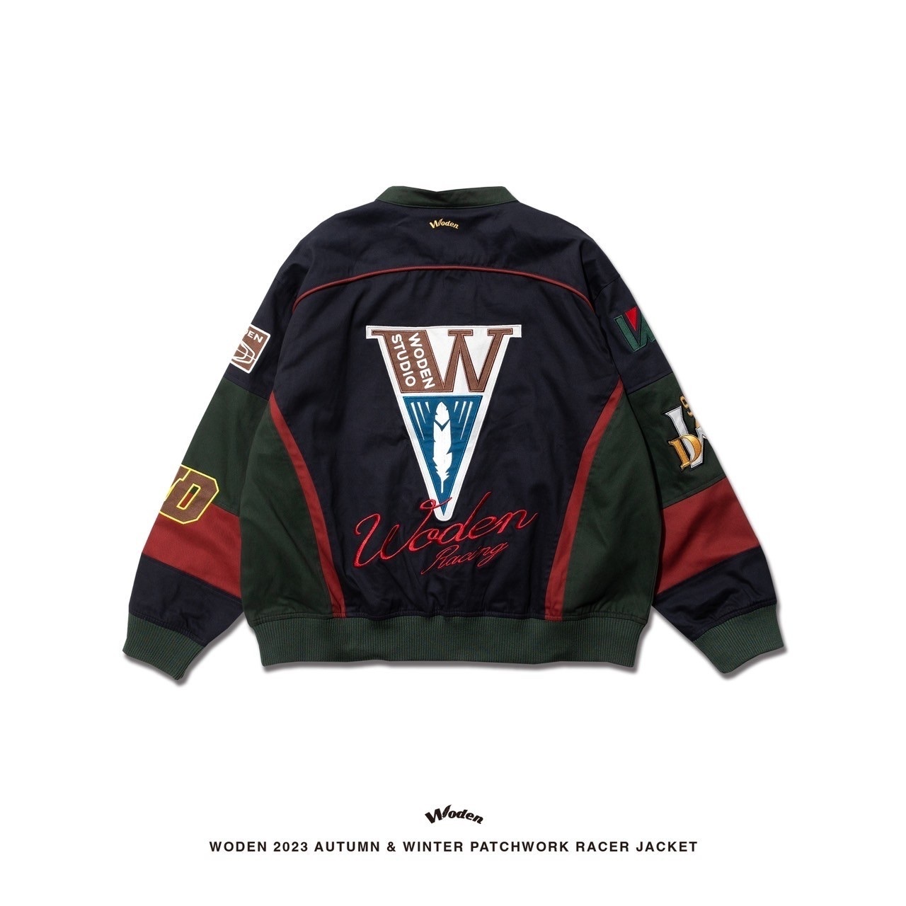WODEN 2023-24 Autumn & Winte 047 Patchwork Racer Jacket