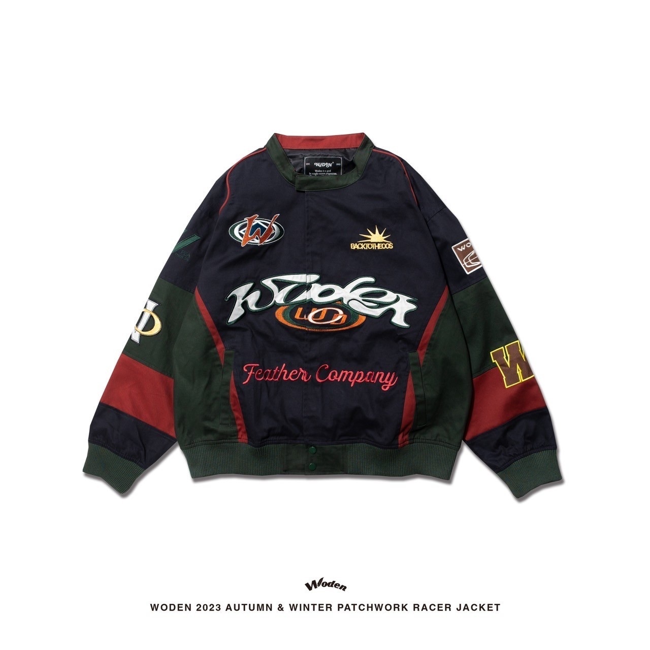 WODEN 2023-24 Autumn & Winte 047 Patchwork Racer Jacket