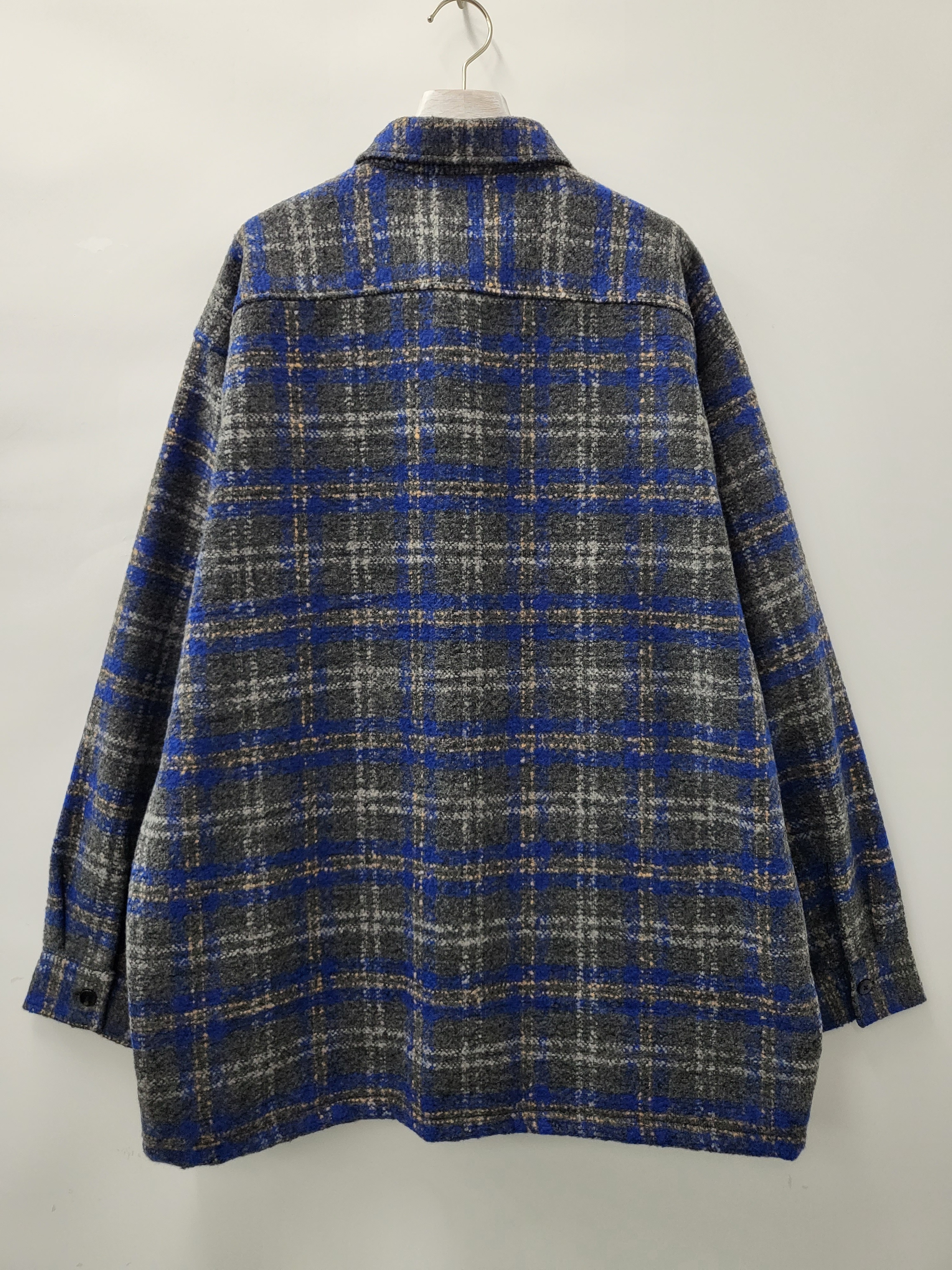 袋口格仔長袖恤衫 JK2471