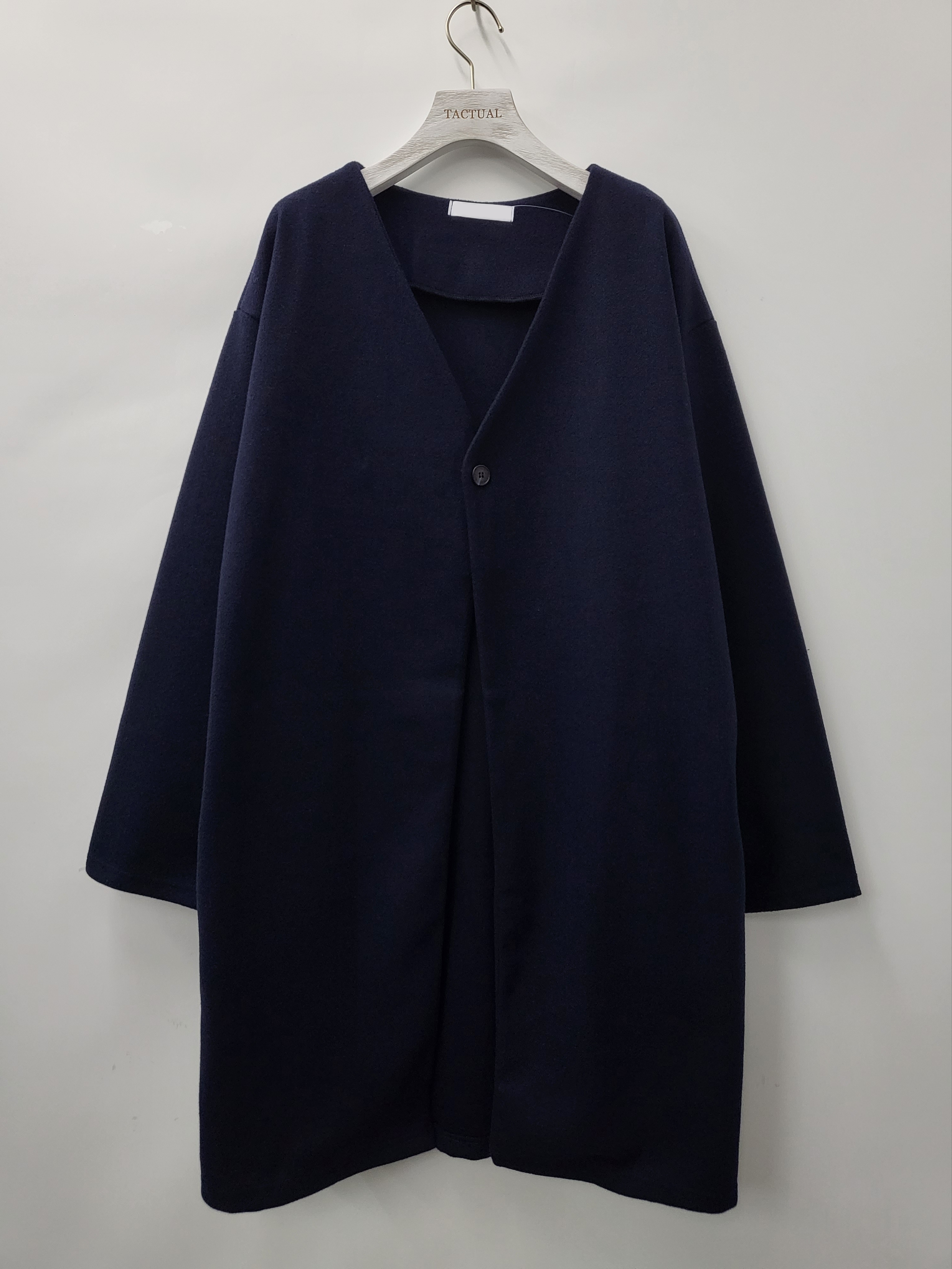 淨色V領開胸長褸 JK2470