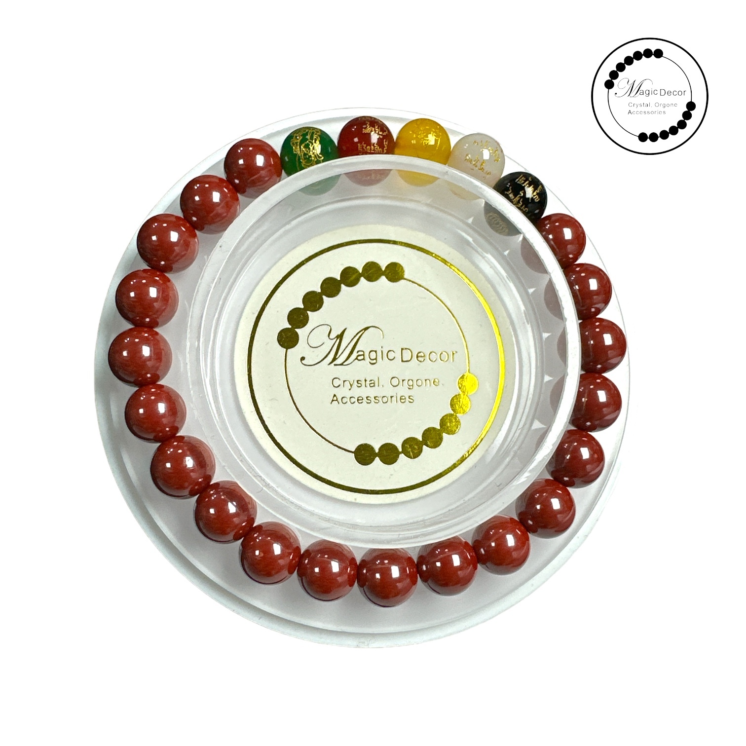 260110 - C19 8mm+帝王砂五路財神圓珠設計款手串