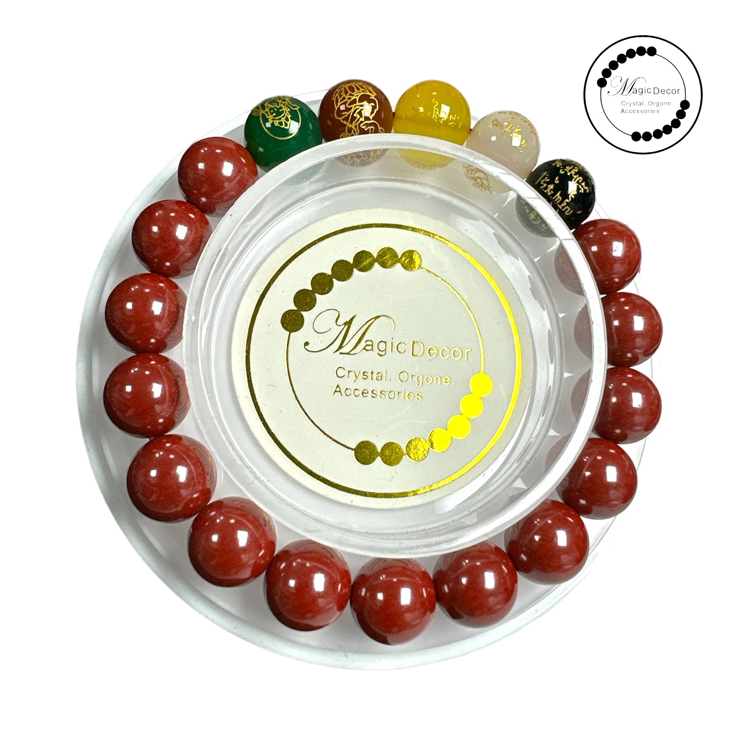 260110 - C21 10mm+帝王砂五路財神圓珠設計款手串