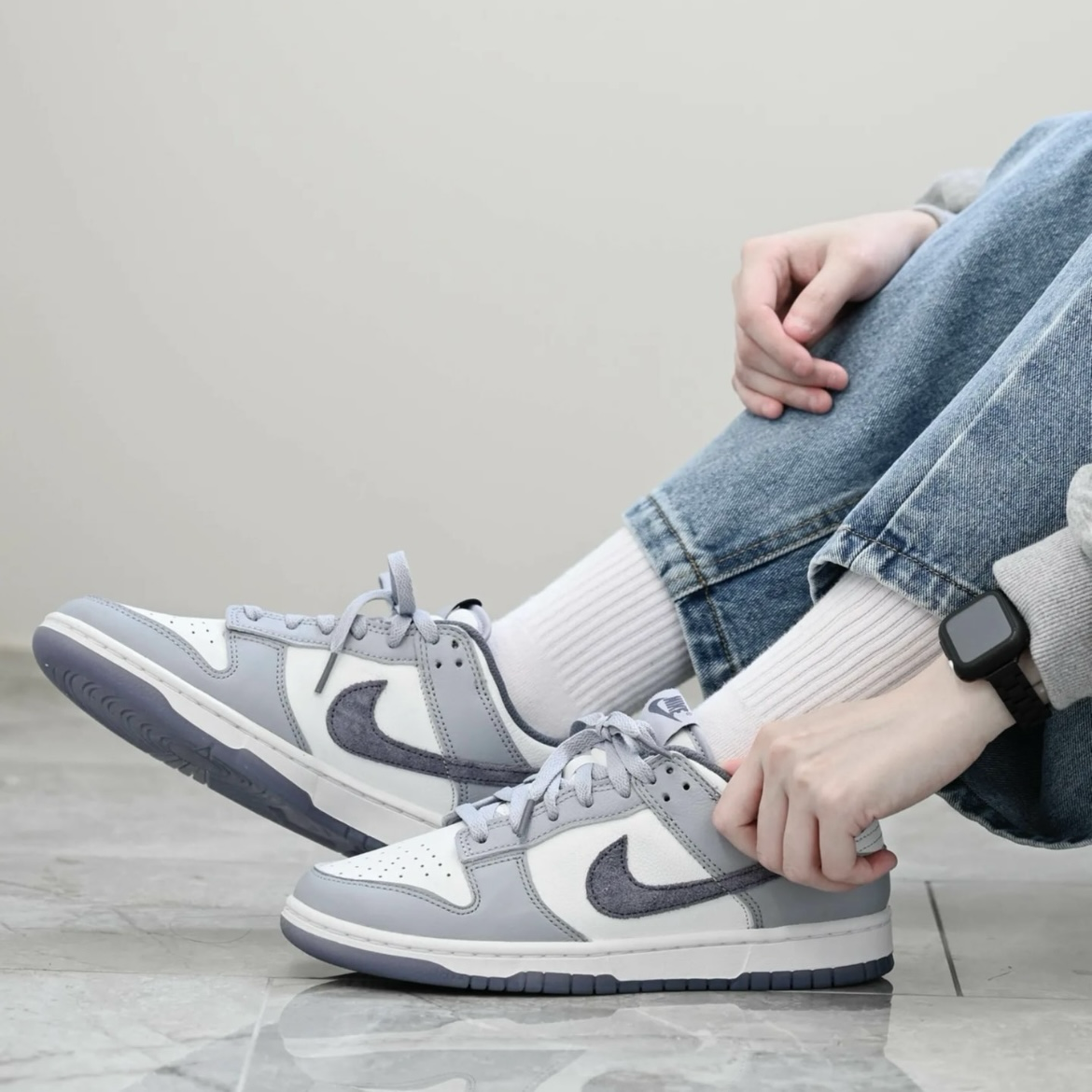 Nike Dunk Low Light Carbon 霧霾紫灰 淺灰 莫蘭迪 麂皮 水晶底
