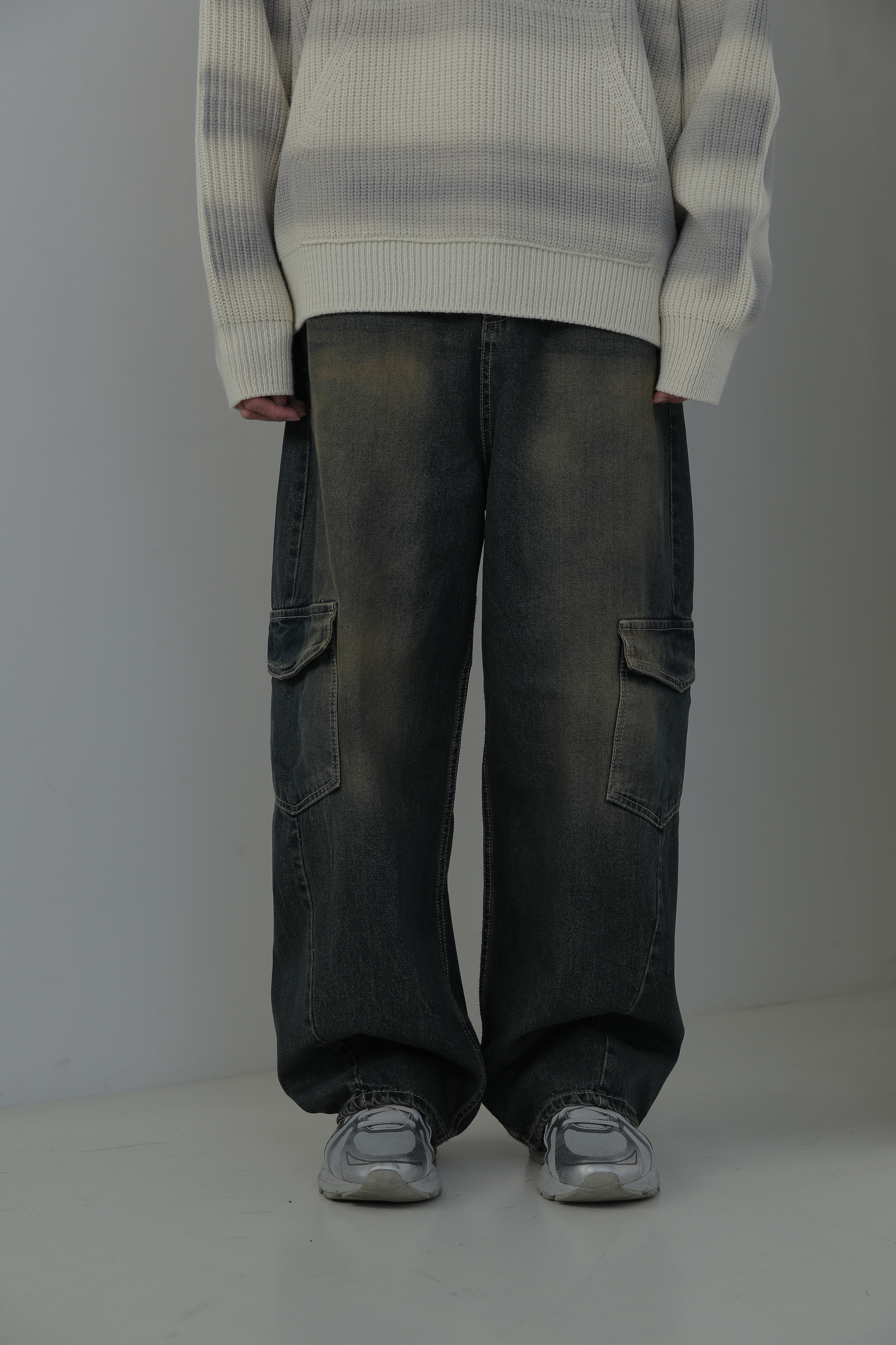 Slash Cargo Denim #牛仔褲