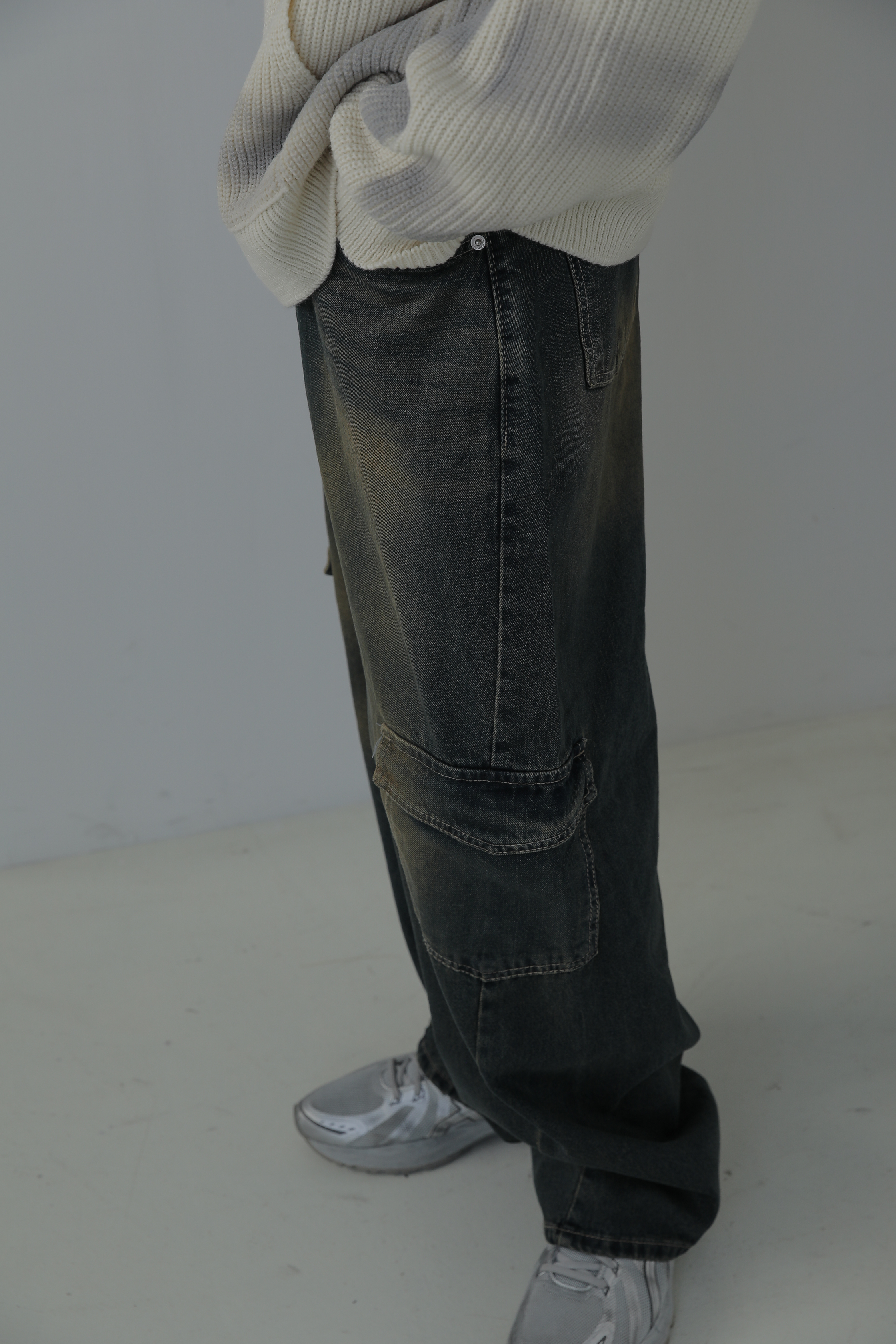 Slash Cargo Denim #牛仔褲