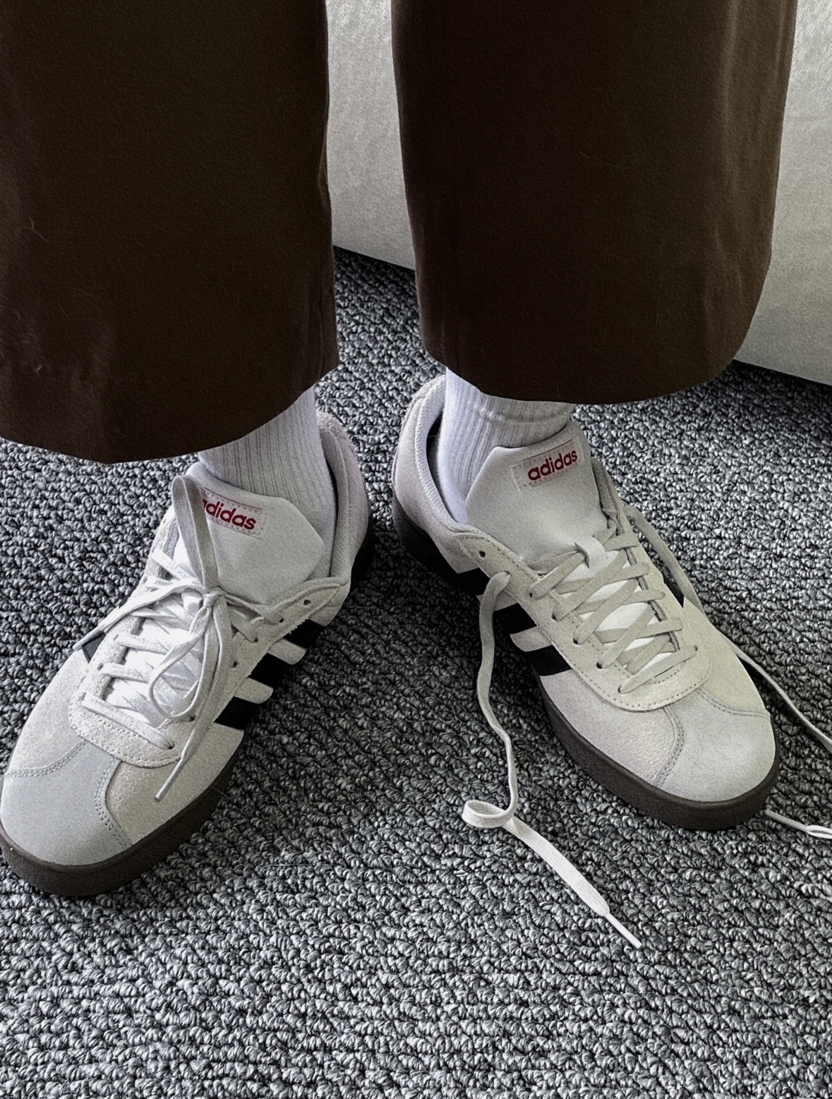 Adidas Neo VL Court 芝麻燕麥 灰色 麂皮 小Samba 男女款 HQ1802/預購