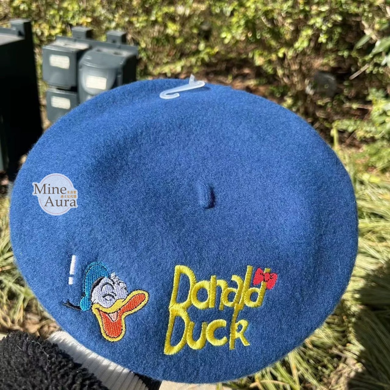 (限時特價) 唐老鴨 Donald 刺繡圖案 造型 貝蕾帽 帽子 -上海迪士尼樂園