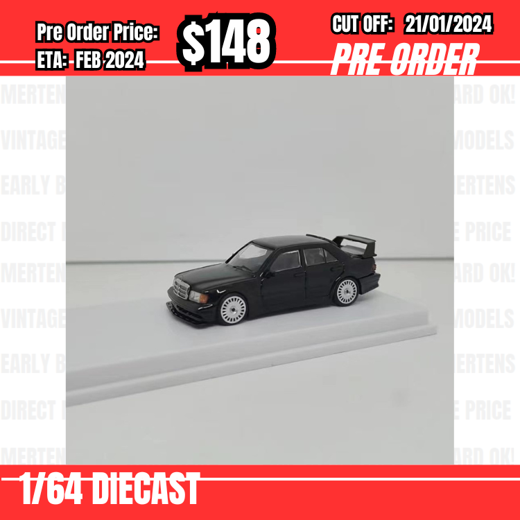 PO-$148 * SEEKER * 1:64 190E W201 2.5-16 EVO Black [OD19/01]