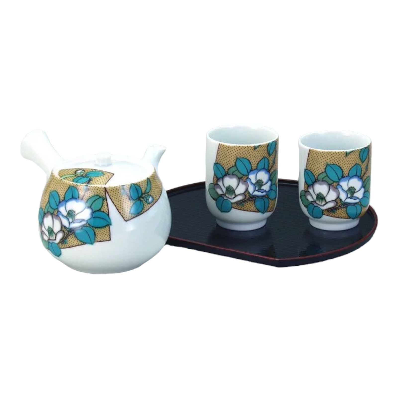 訂購」日本製九谷燒陶瓷茶具套裝(N136-08)