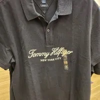 [S] TOMMY HILFIGER REGULAR FIT EMBROIDERED NYC SCRIPT POLO,NAVY, 78J9450-410 [FINAL SALE] (STH563)