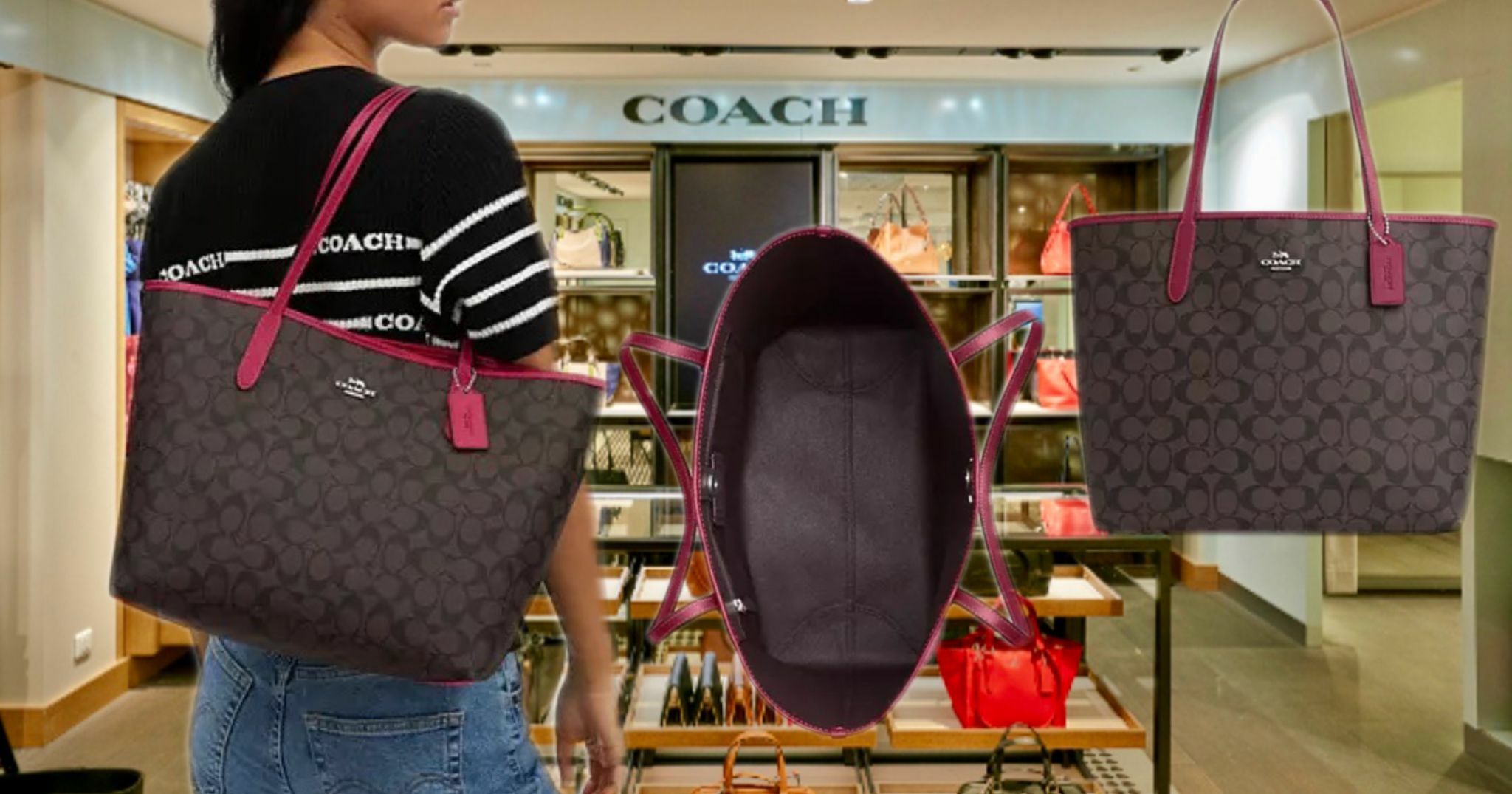 【預購】COACH F011812 City Tote托特包