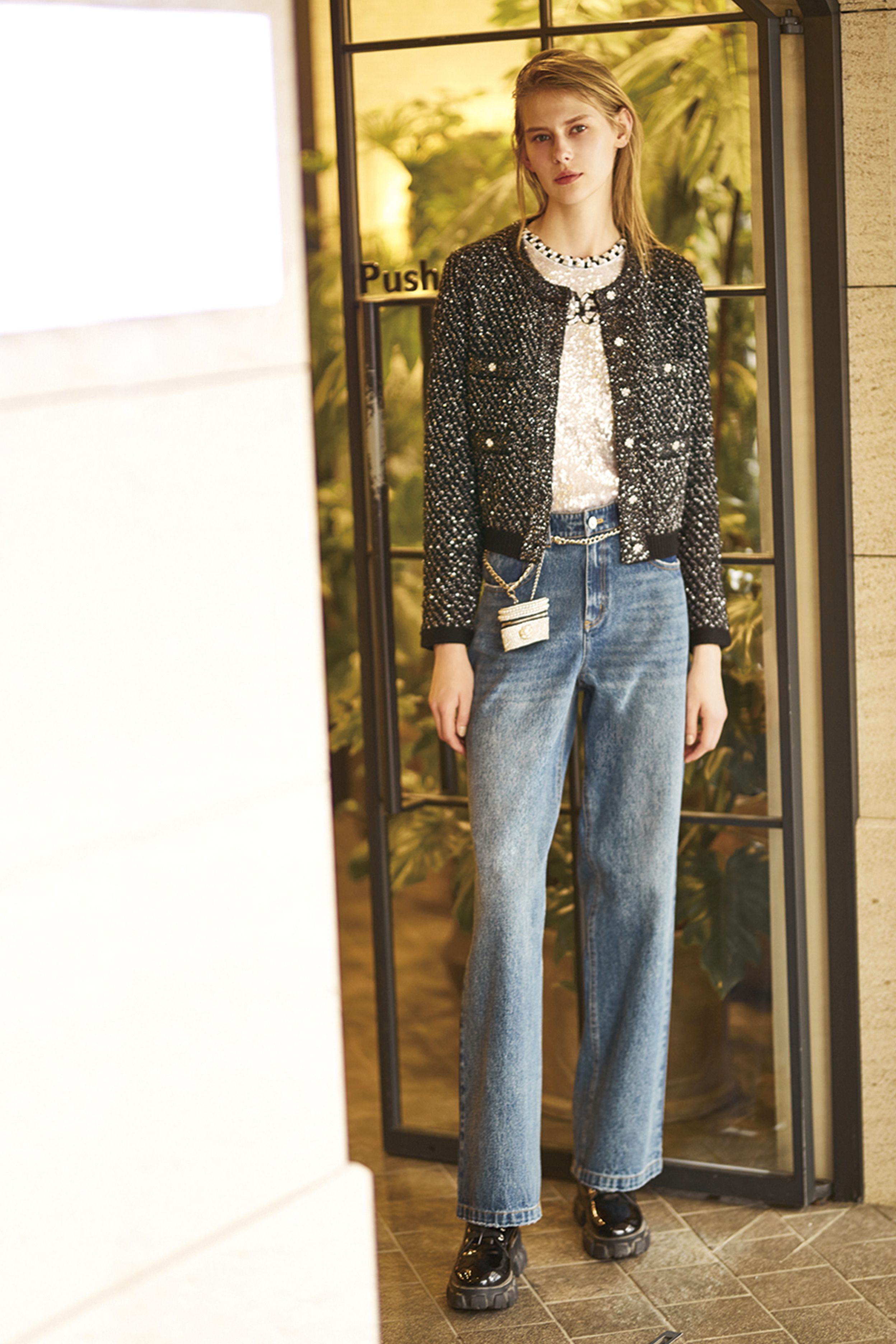 BC15227D1沙漠星空閃鑽外套 (2色)