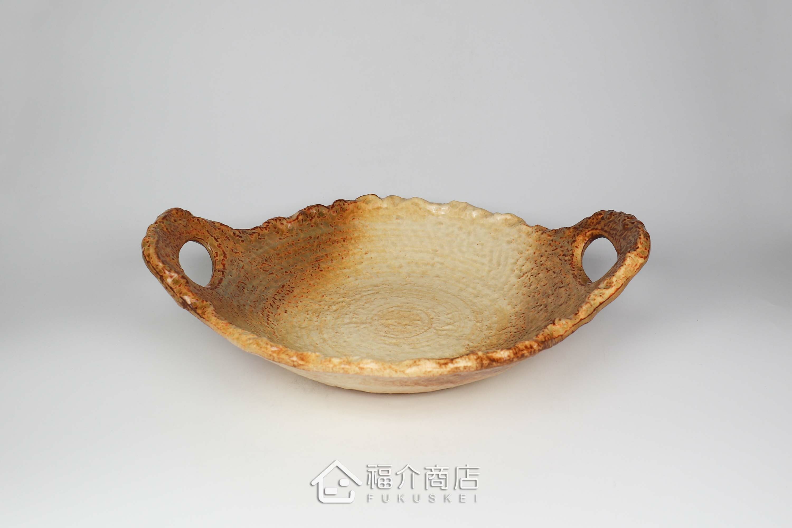 可以直火加熱烹調做煎肉、大阪燒、海鮮料理的耐熱陶盤