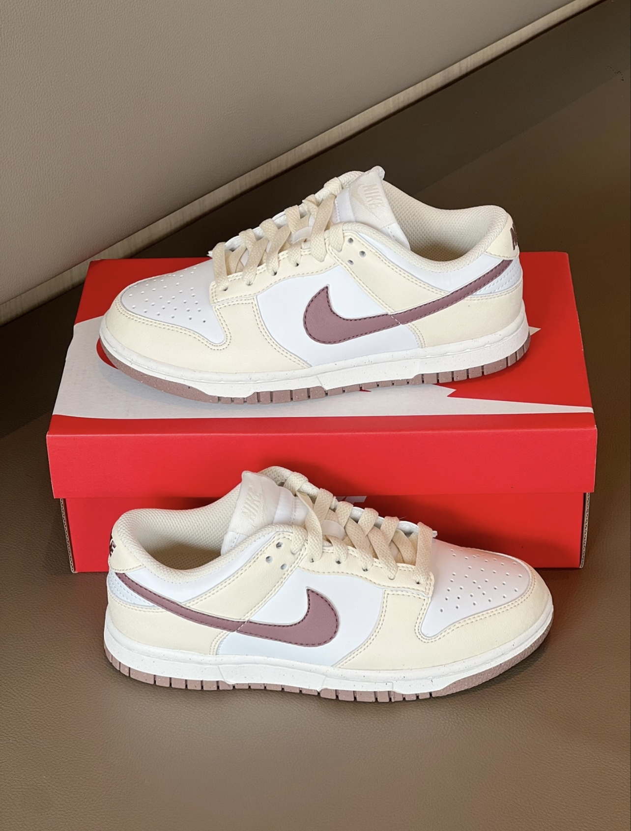 NIKE Dunk Low 紅莓椰奶 米黃 白色 棕色 皮革 DD1873-103/預購