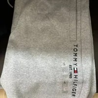 [S] TOMMY HILFIGER LOGO SWEAT PANTS,GREY, 78J8241-031 (STH573)