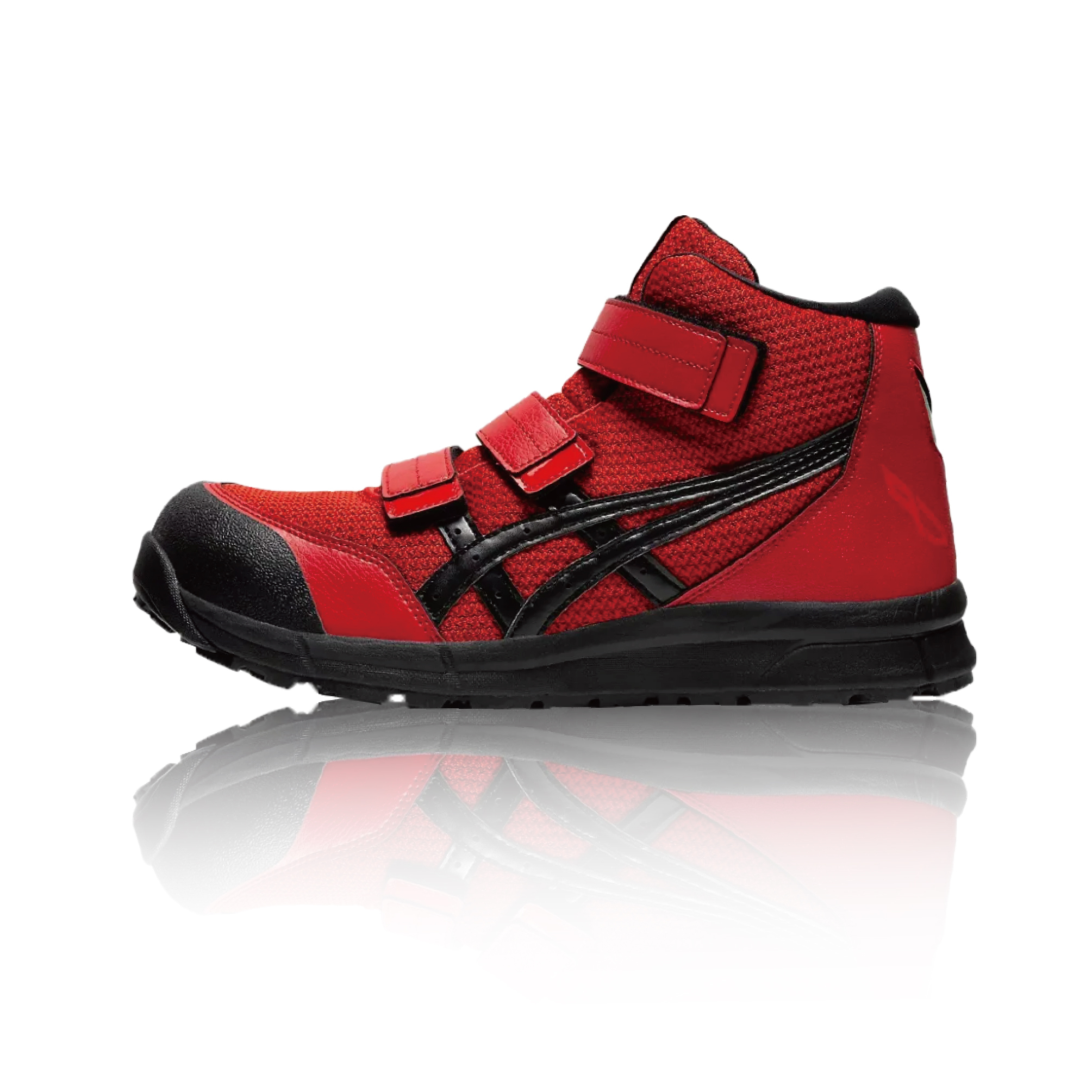 WINJOB 亞瑟士安全鞋「黑紅高筒」CP203-601