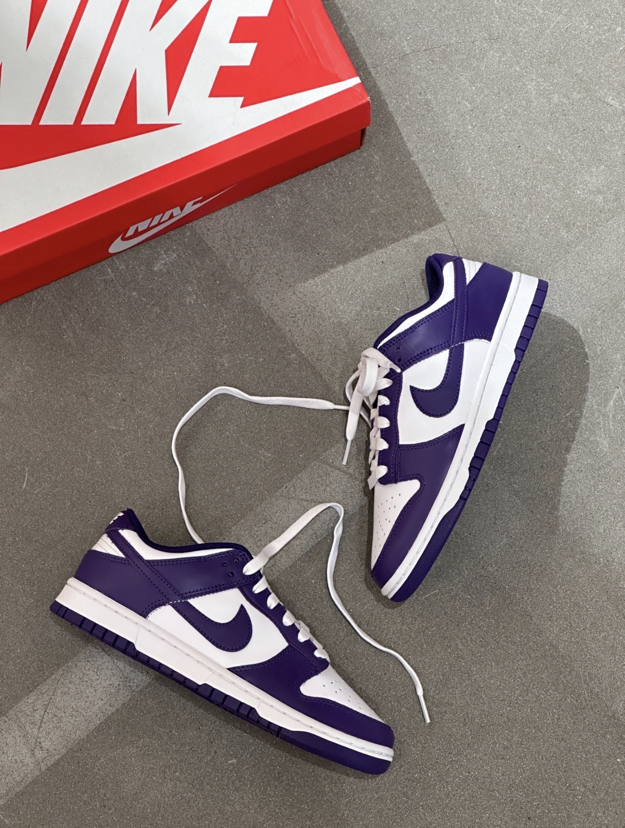 NIKE Dunk Low 紫葡萄 白紫 皮革 男款 DD1391-104/預購