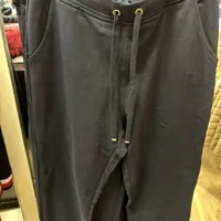 [S] TOMMY HILFIGER SIGNATURE STRIPE-CUFF SWEATPANT, NAVY, 76J3061-410 (STH581)