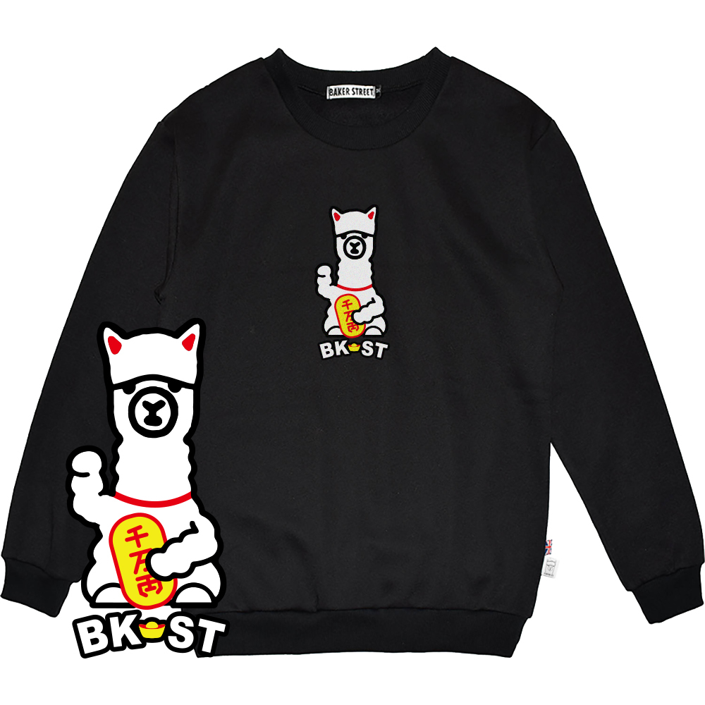 Fortune Alpaca 招財駝 高磅數長袖圓T